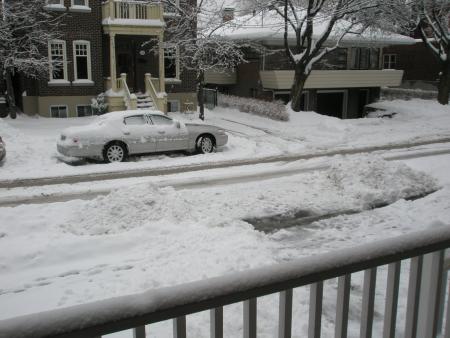 Roll royce sous la neige
